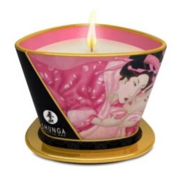 Bougie de Massage 170 ml Lueur et Caresses Aphrodisia Rose - Shunga