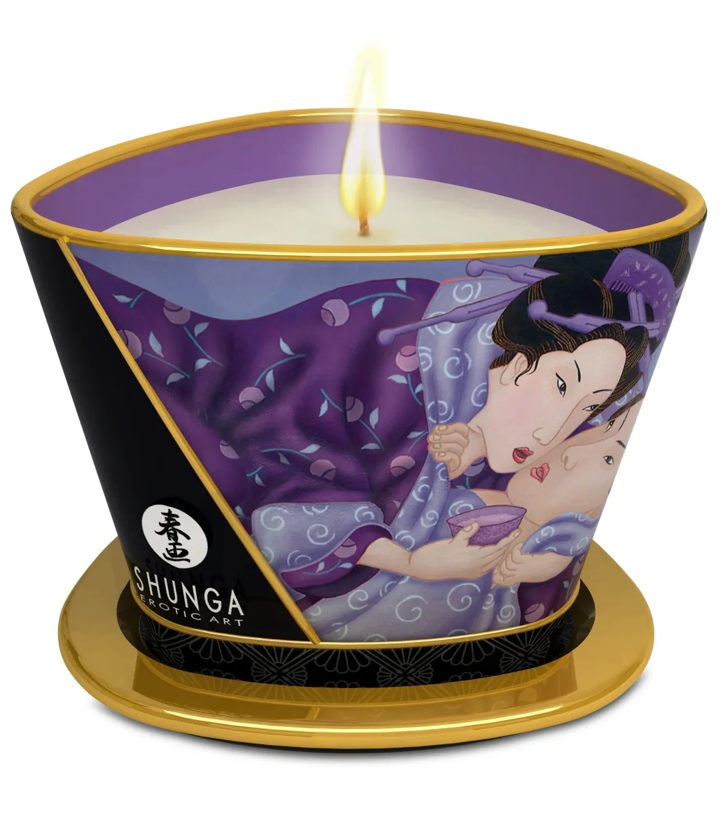 Bougie de Massage 170 ml Lueur et Caresses Libido Fruits Exotiques - Shunga