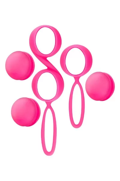 Kit 2 boules de Geisha Love Kegel rose - Yoba