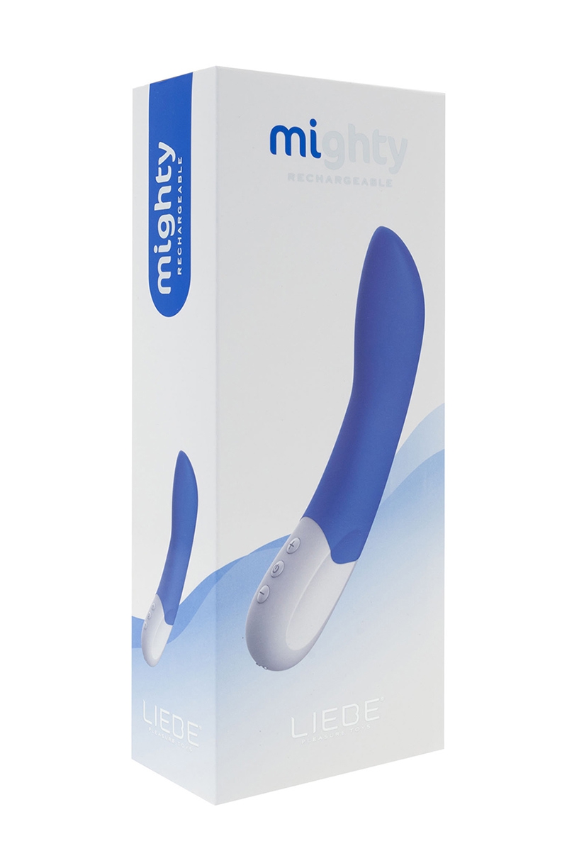 Vibromasseur Rechargeable Bleu 21,5 cm Mighty - Liebe