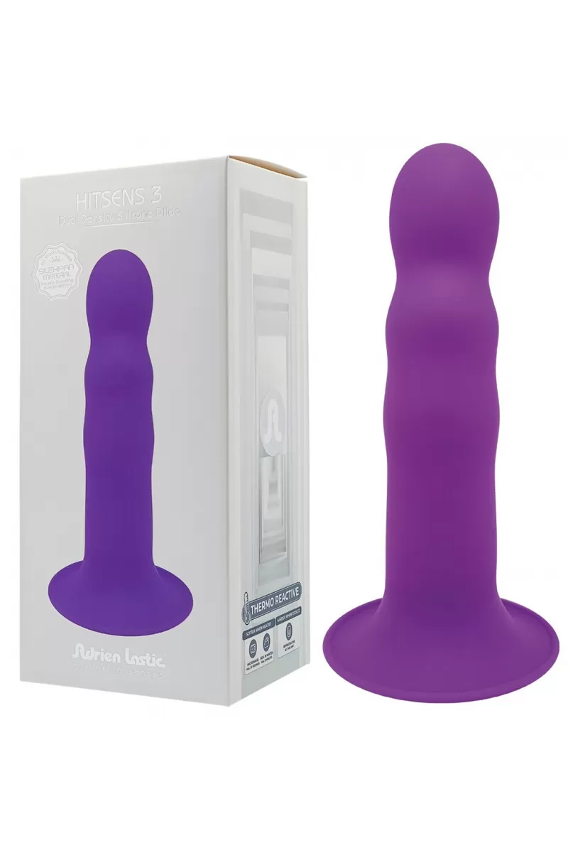 Gode Ventouse Double Densité 18 cm Hitsens 3 Violet - Adrien Lastic