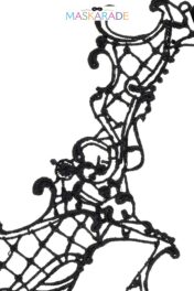 Loup broderie souple Fantôme d'Opéra - Maskarade
