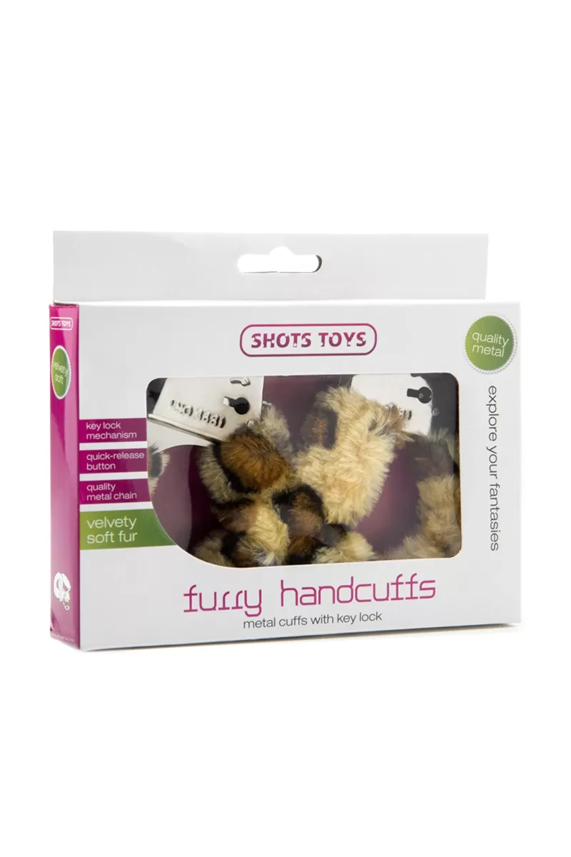 Menottes Fourrure Furry Handcuffs Léopard - Shots Toys