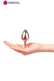 Plug Anal Bijou 8,3 cm Diamond M Rose Gold - Dorcel