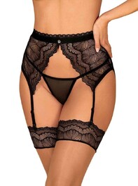 Porte-Jarretelles Isabellia Noir - Obsessive