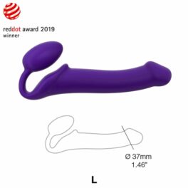 Gode Double Strap On Non Vibrant Violet - Strap On Me