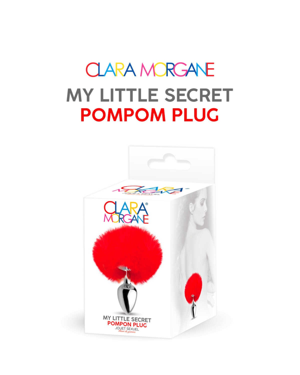 Bijou Anal My Little Secret Pompom Plug Rouge - Clara Morgane