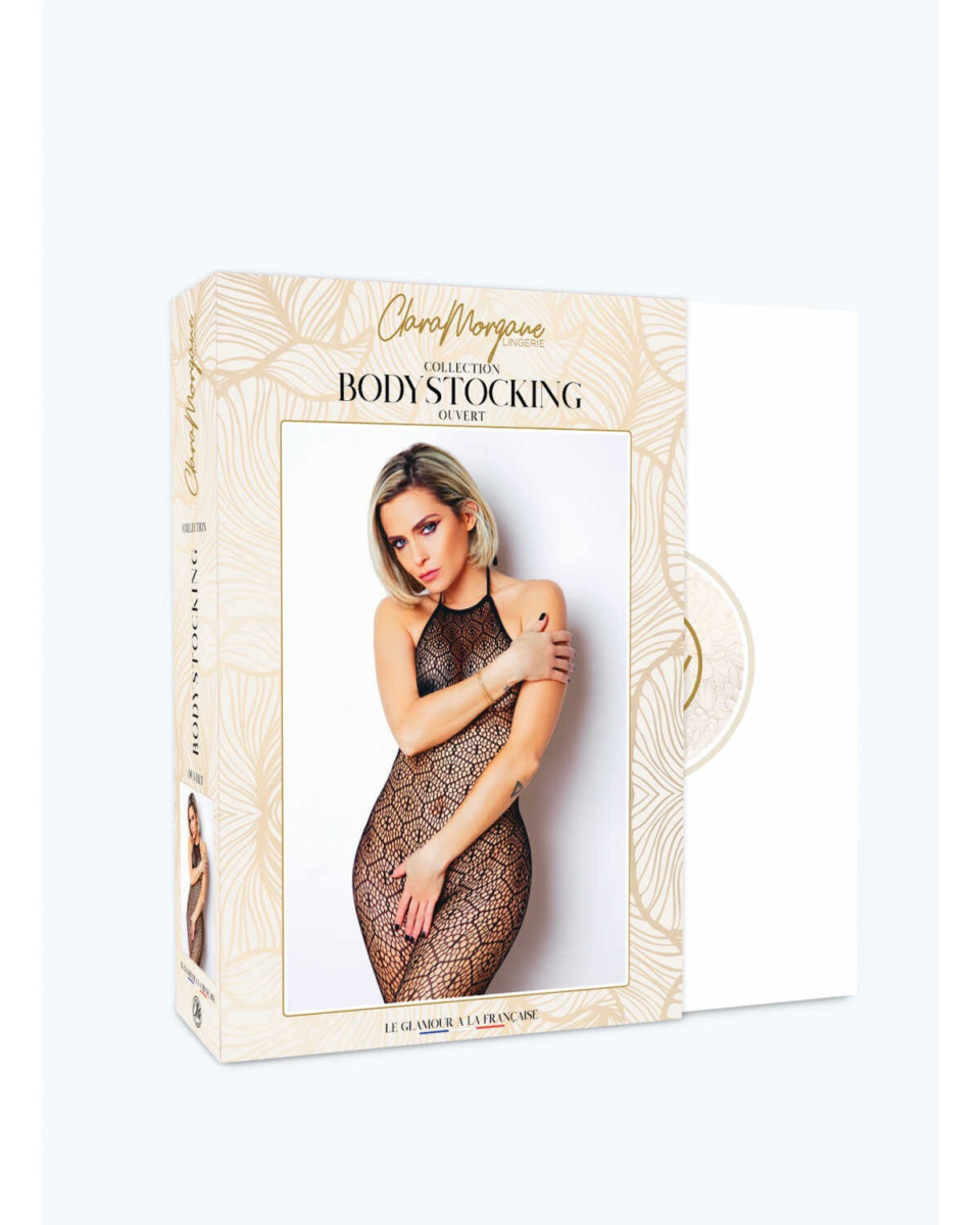 Bodystocking Le Numéro 17 Noir - Clara Morgane