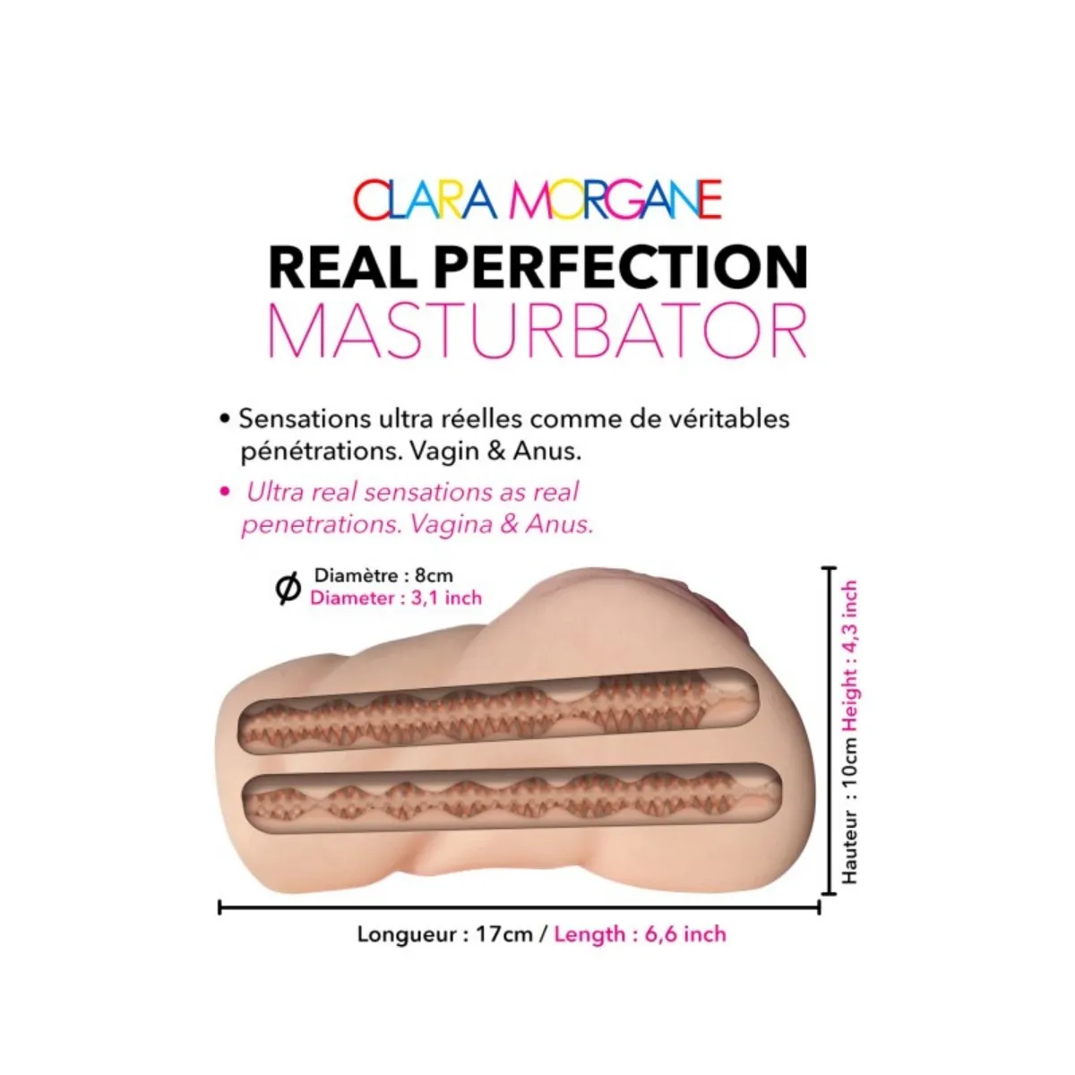 Masturbateur Imitation Vagin et Anus Mailine - Clara Morgane