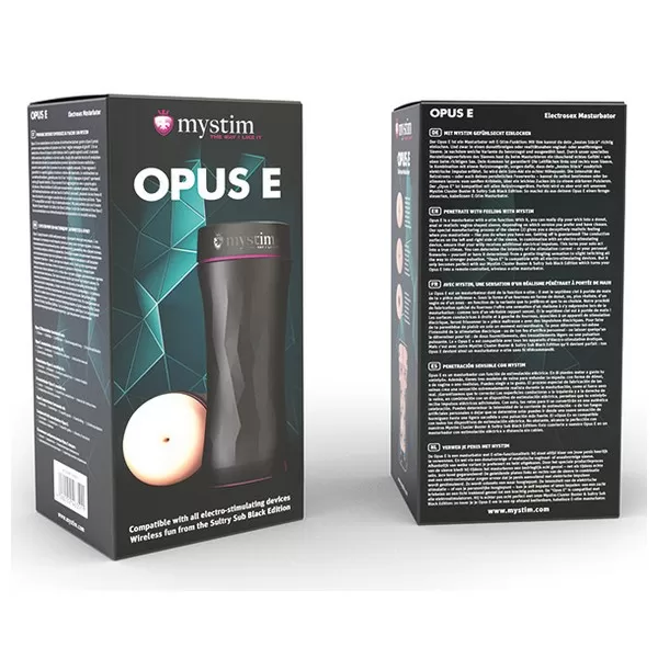 Masturbateur Electro-Sexe Opus Anus 63528 Noir - Mystim