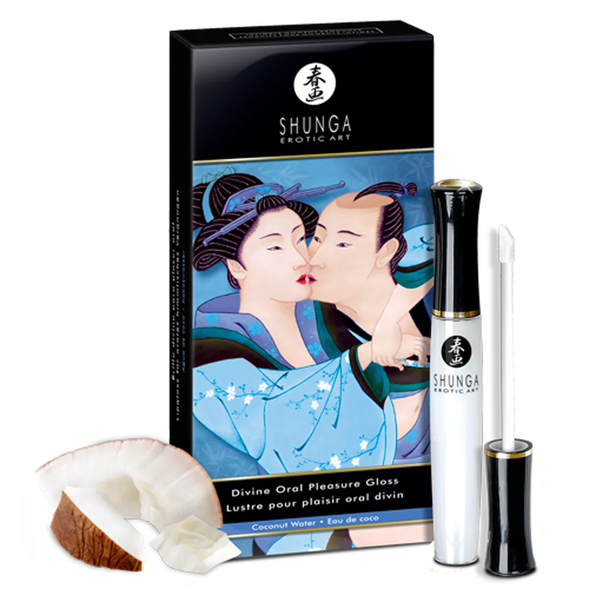 Gloss divin plaisir oral 10 ml Eau de coco - Shunga