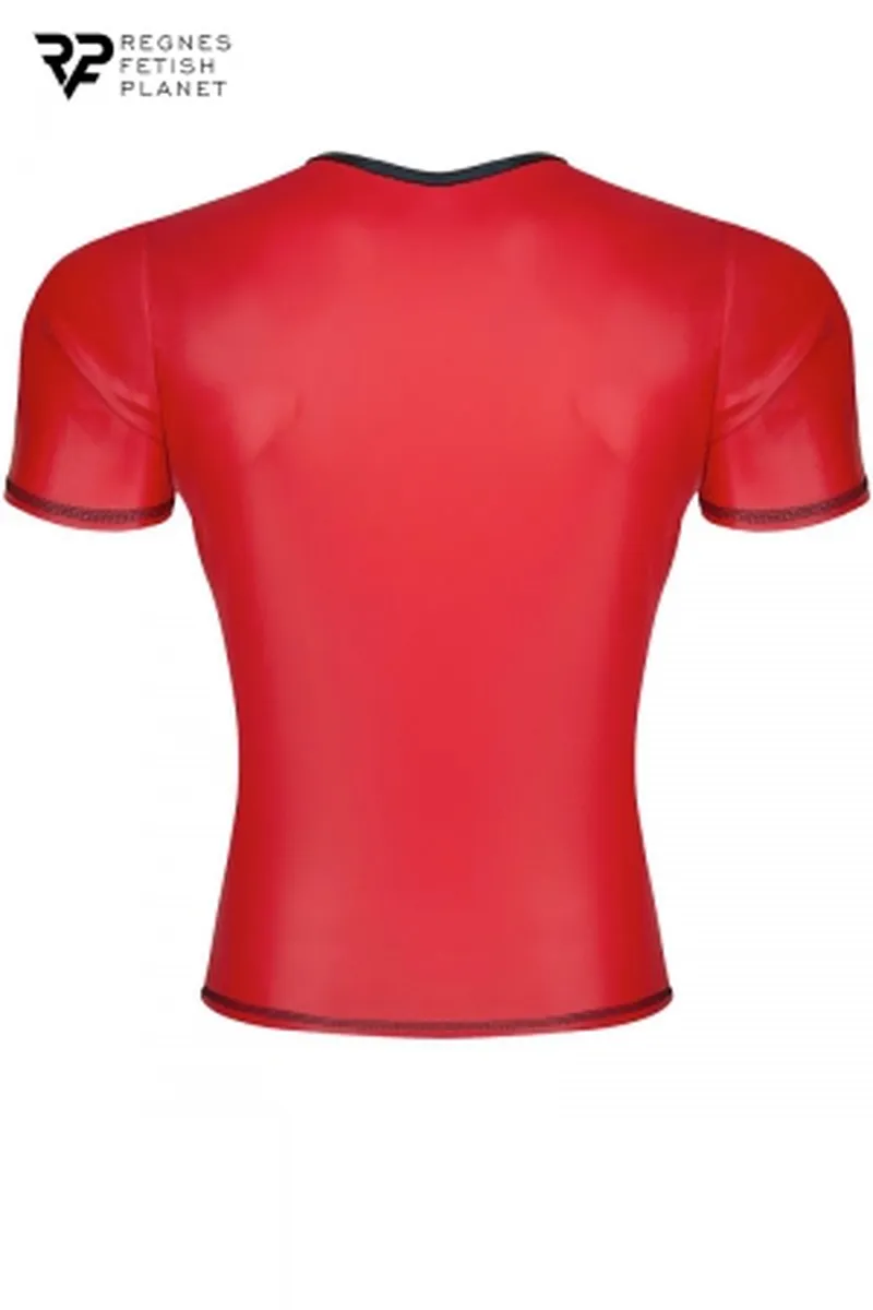 T-Shirt Wetlook rouge - Regnes