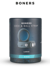 Cock et Ballstrap Silicone Noir - Boners